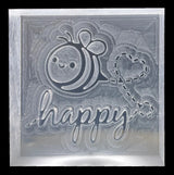Tampon à savon « Abeille || Be(e) Happy »
