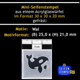 Mini-Seifenstempel "Wal"