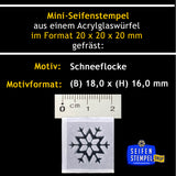 Mini-Seifenstempel "Schneeflocke"