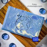 Timbre à savon "Planète Terre"