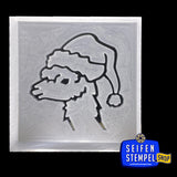 Tampon à savon "Alpaga de Noël"