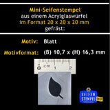 Mini tampon à savon "Feuille"