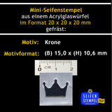 Mini Seifenstempel "Krone"