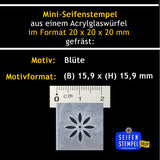 Mini Seifenstempel "Blüte"