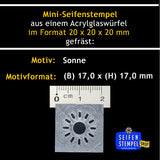 Mini Seifenstempel "Sonne"