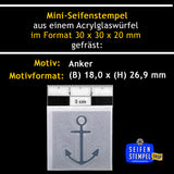 Mini-Seifenstempel "Anker"