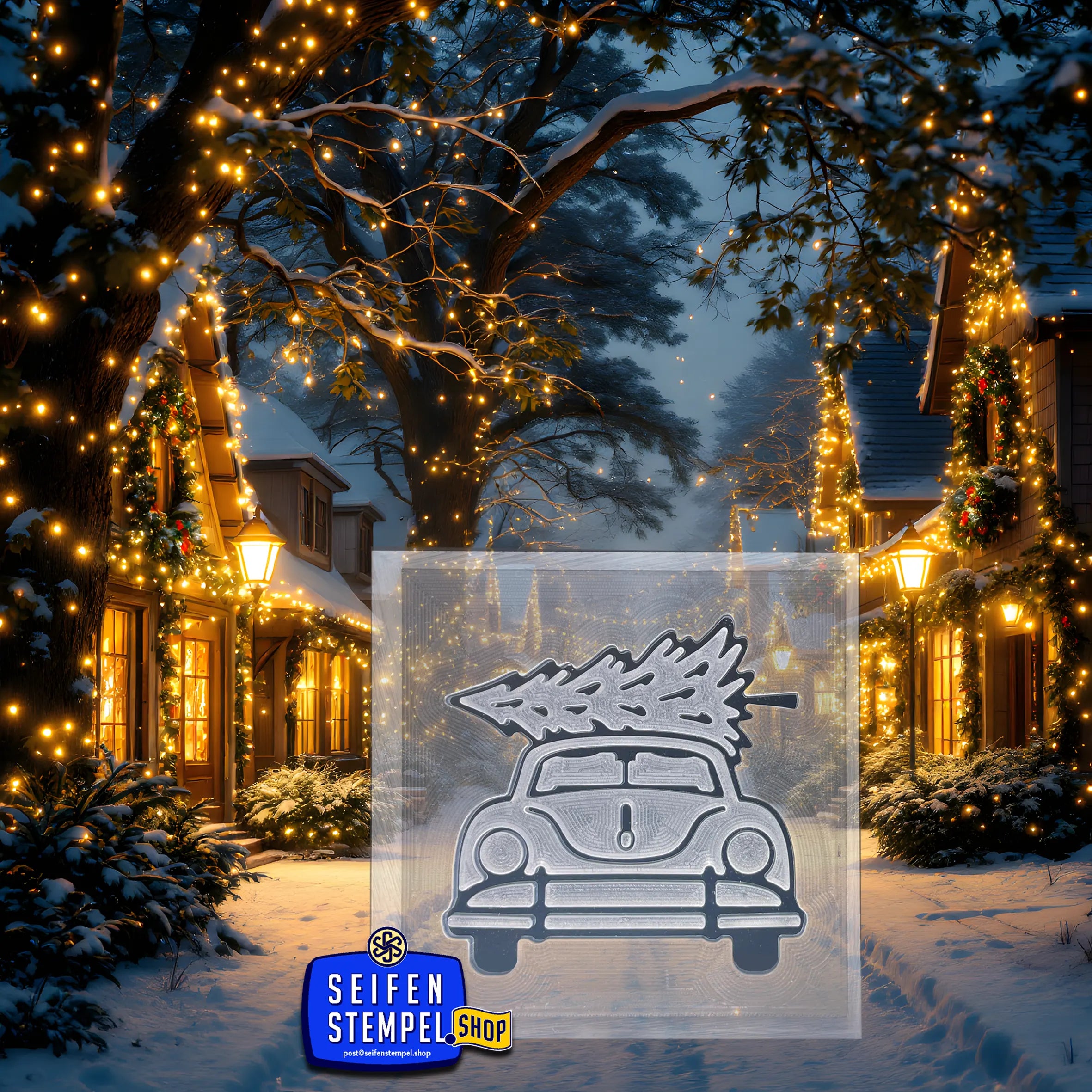 Seifenstempel "Driving Home for Christmas"