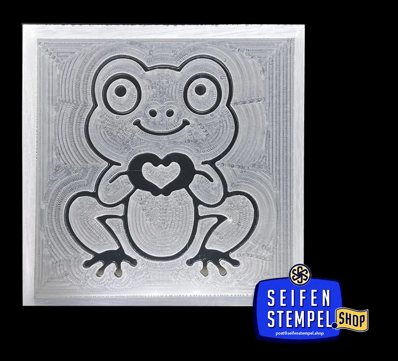 Seifenstempel "Frosch mit Herz"