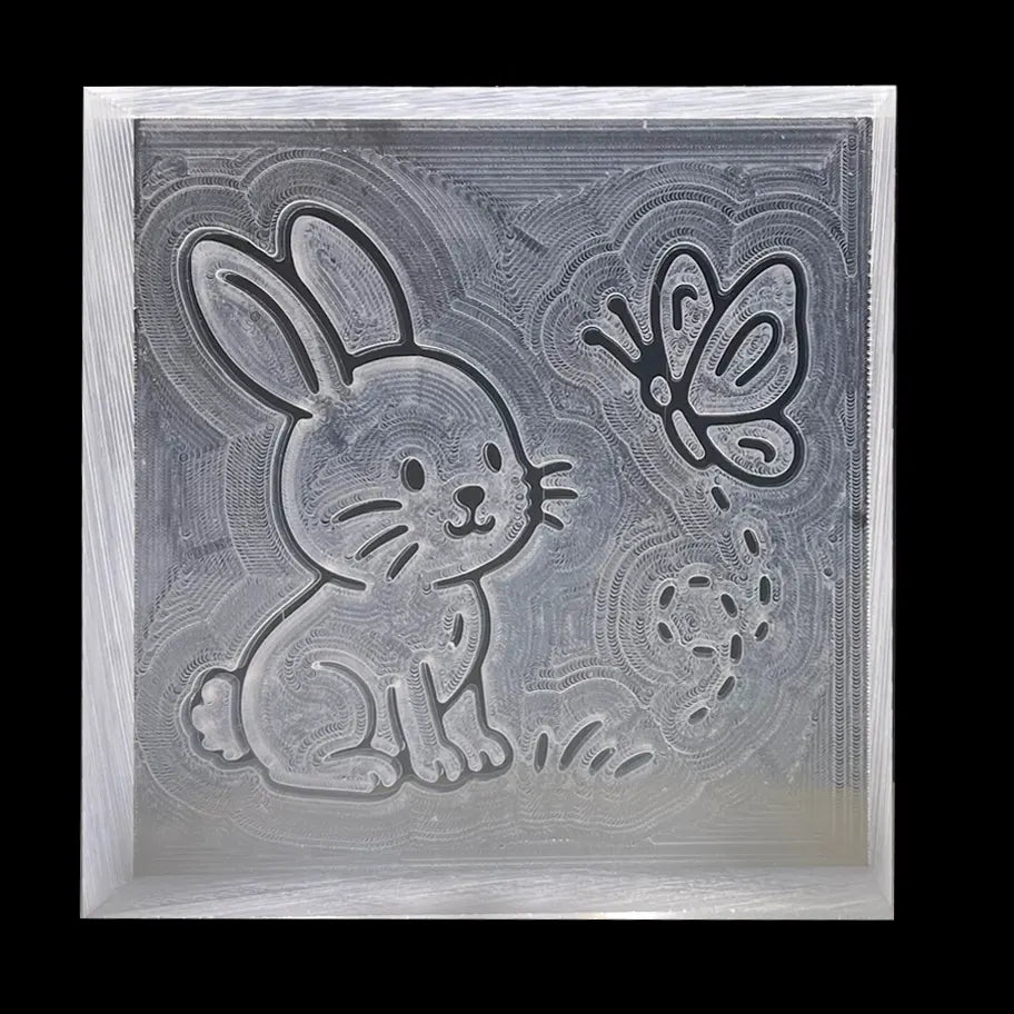 Seifenstempel "Hallo Frühling" | Hase & Schmetterling