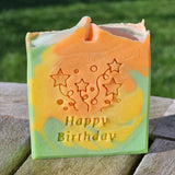 Tampon à savon "Joyeux anniversaire"