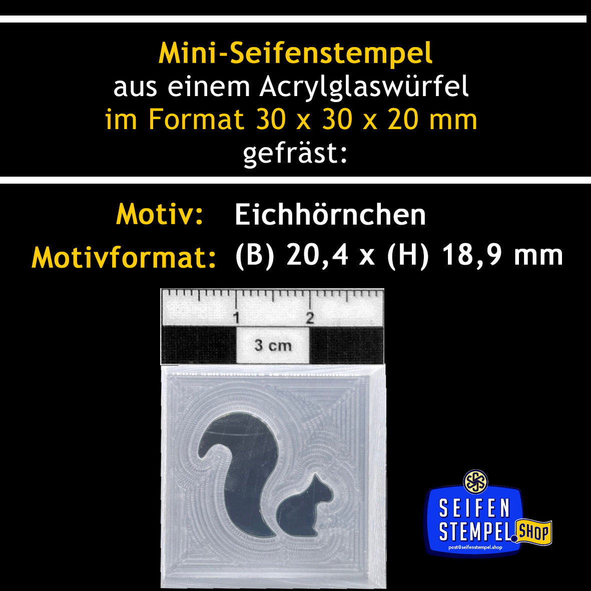 Mini-Seifenstempel "Eichhörnchen"