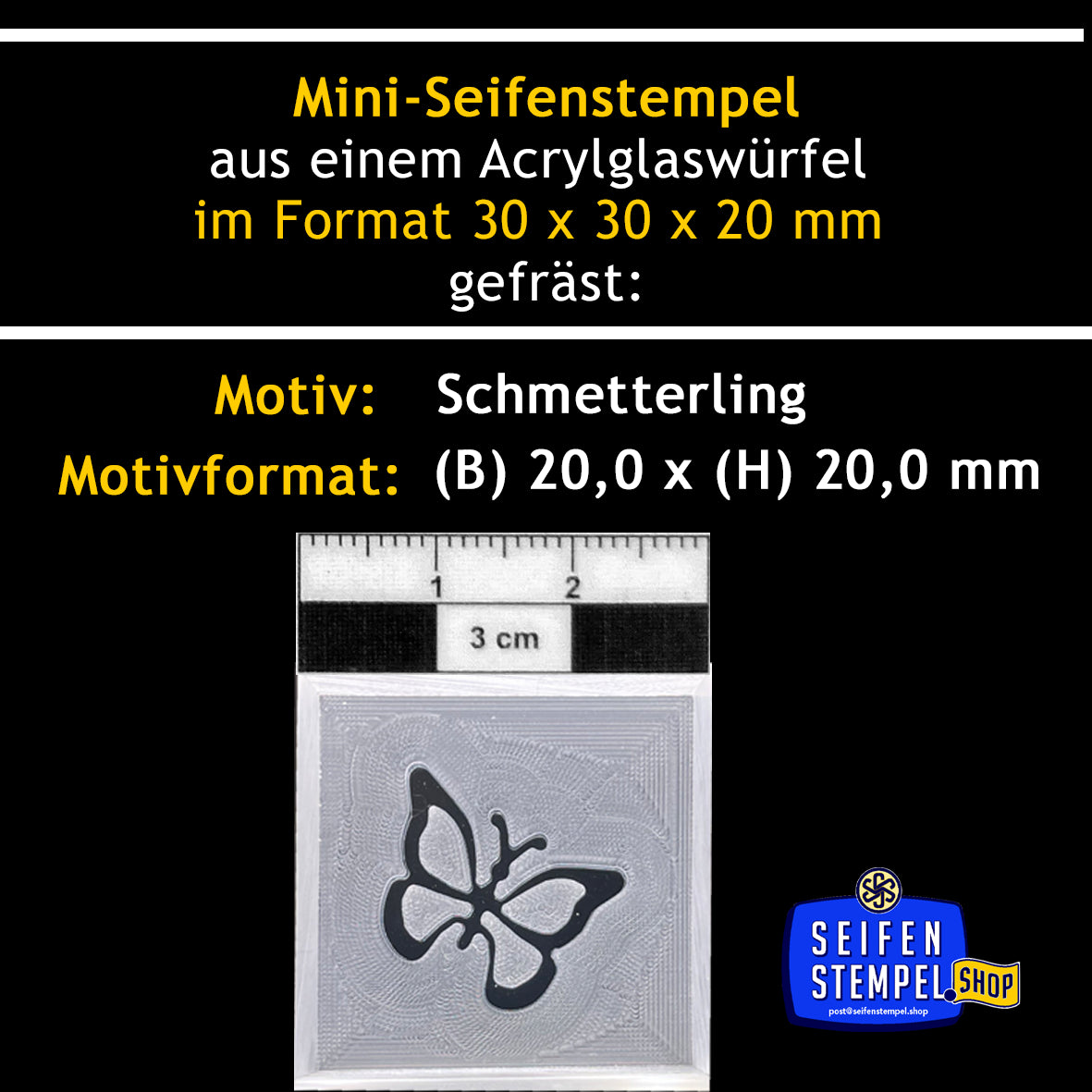 Mini-Seifenstempel "Schmetterling"