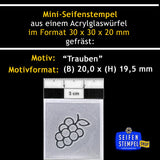 Mini-Seifenstempel "Trauben"