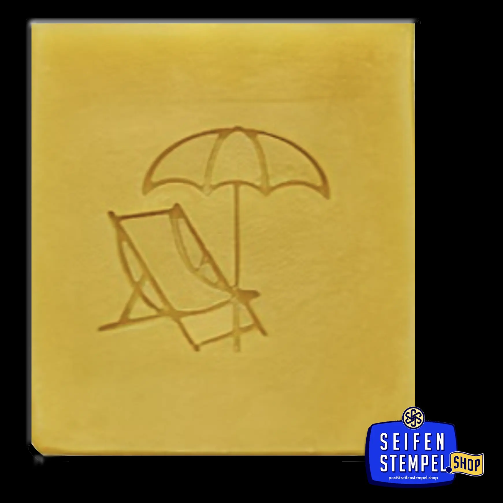 Soap stamp "Parasol / Deckchair"