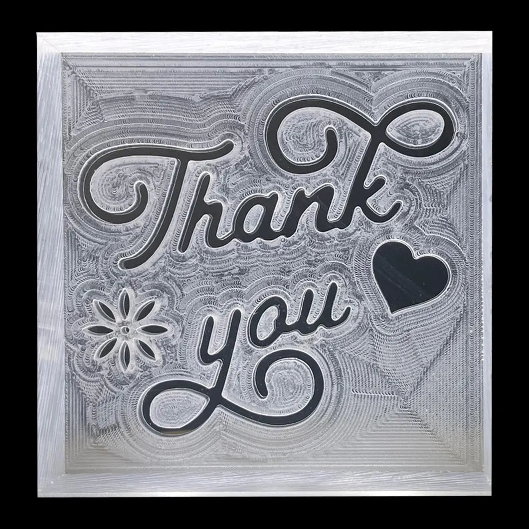 Seifenstempel "Thank You"