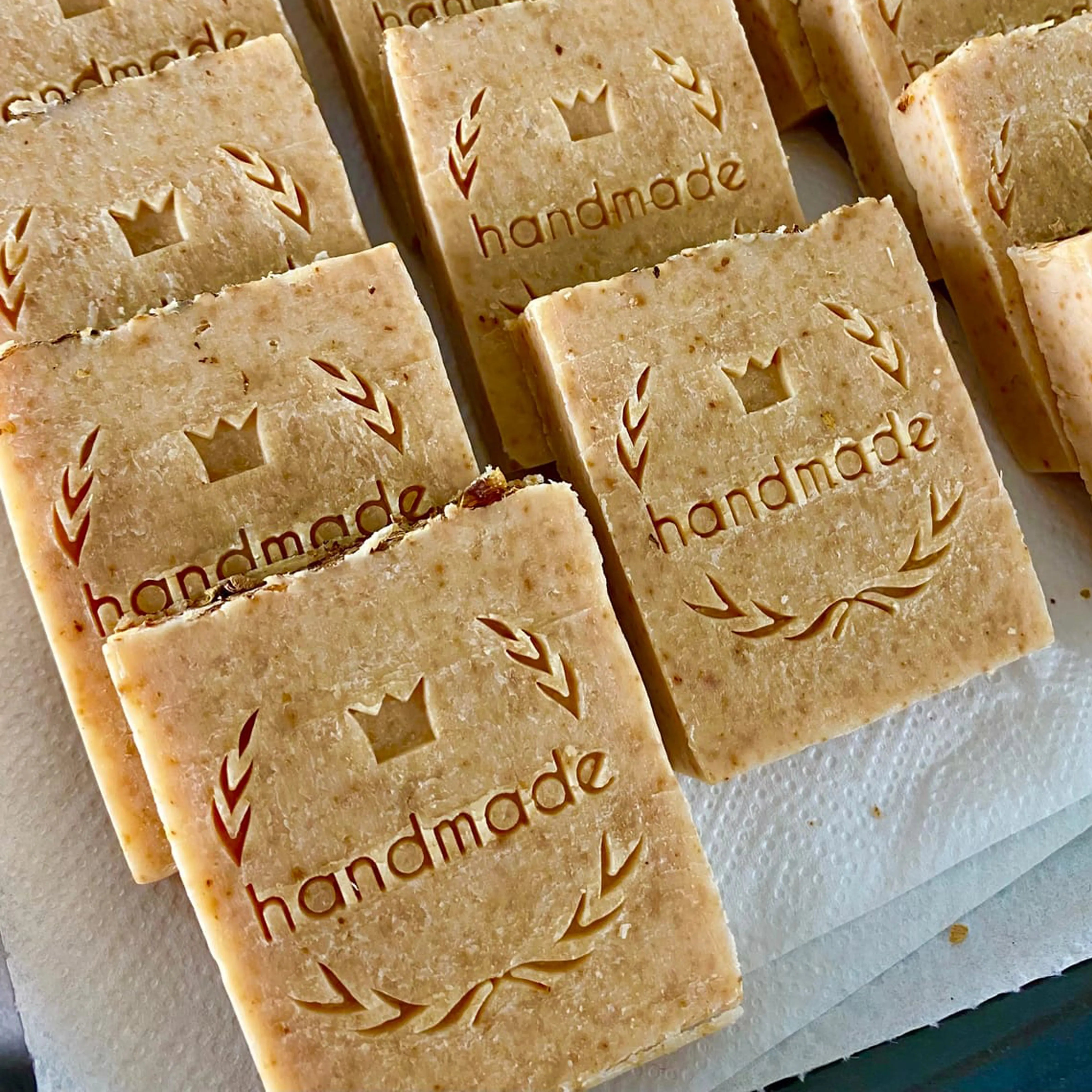 Tampon à savon "Fait main"