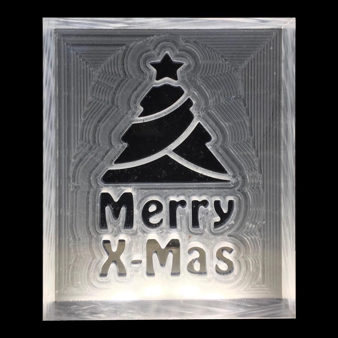 Soap stamp "Merry X-MAS"
