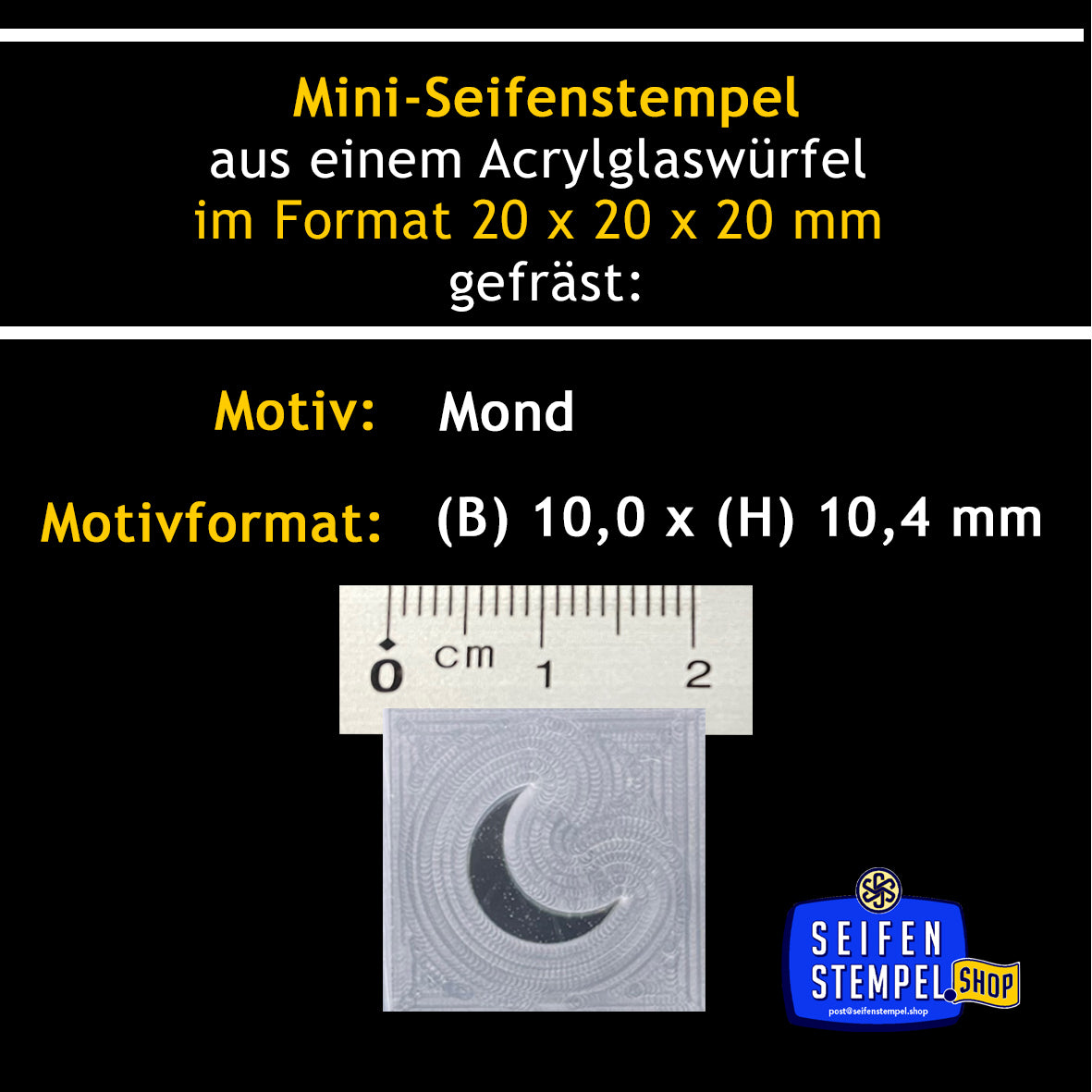 Mini Seifenstempel "Mond"