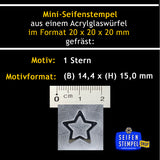 Mini Seifenstempel "1 Stern"