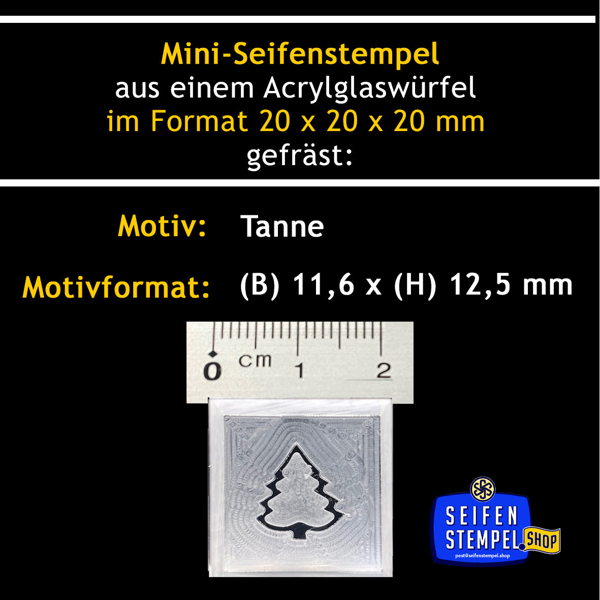 Mini-Seifenstempel "Tanne"