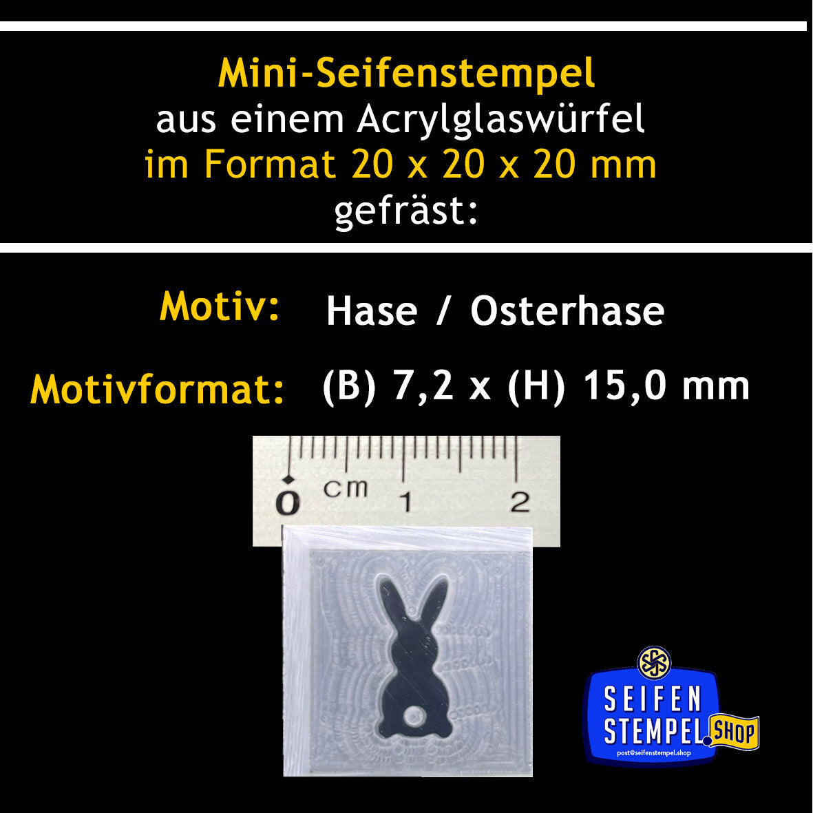 Mini soap stamp "Bunny / Easter Bunny"