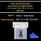 Mini-Seifenstempel "Hase / Osterhase"